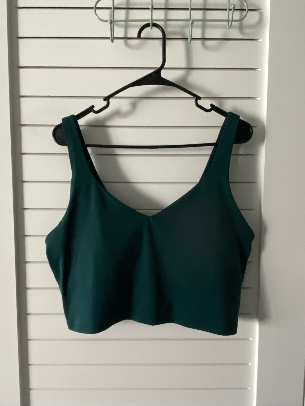 Aerie Offline Green Teal V-Neck Athletic Sports Bra with Padding XXL